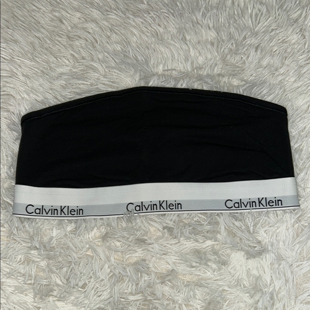 Calvin Klein Black Bandeau Bra